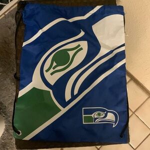 Seattle Seahawks Retro logo drawstring backpack
